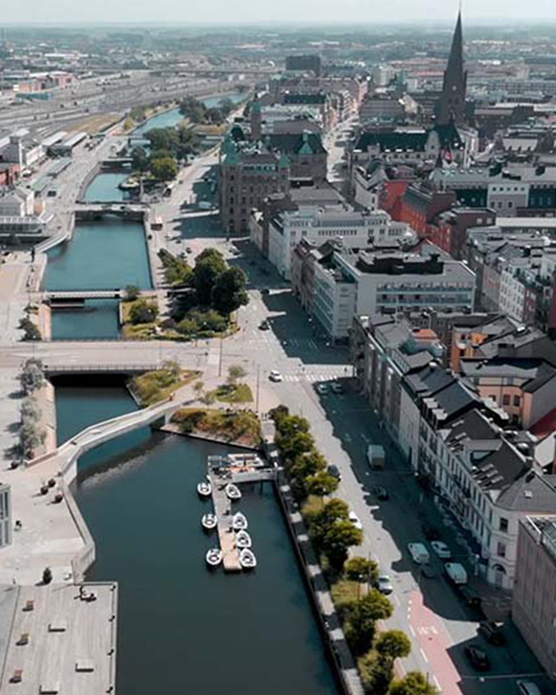 Drönarbild av Malmö Live konserthus, Keep It Visual