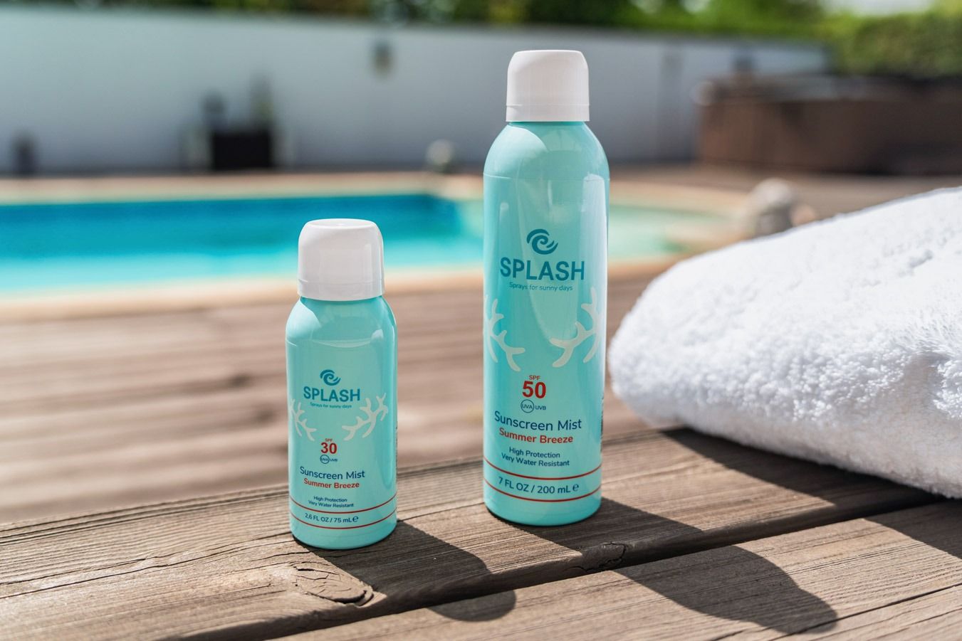 Produktfoto av Sun Splash solskydd vid poolen, Keep It Visual